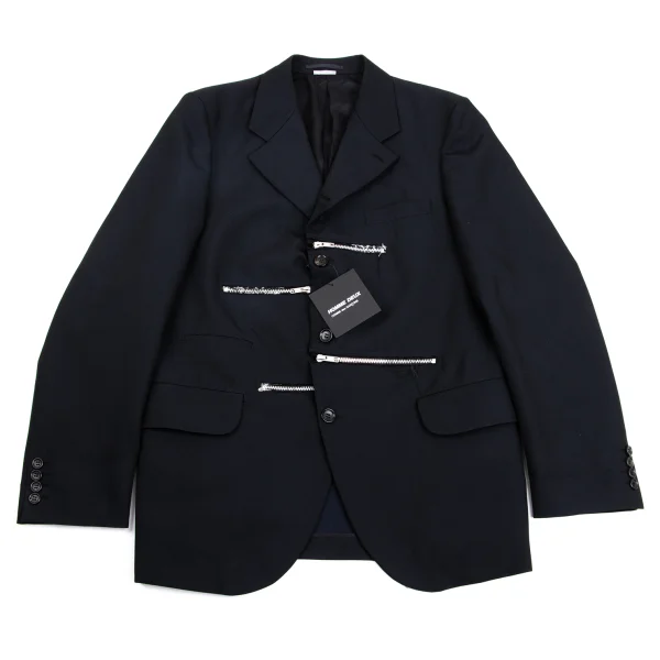 COMME des GARCONS HOMME DEUX Front Zip Detail Jacket Navy L K-162104_001