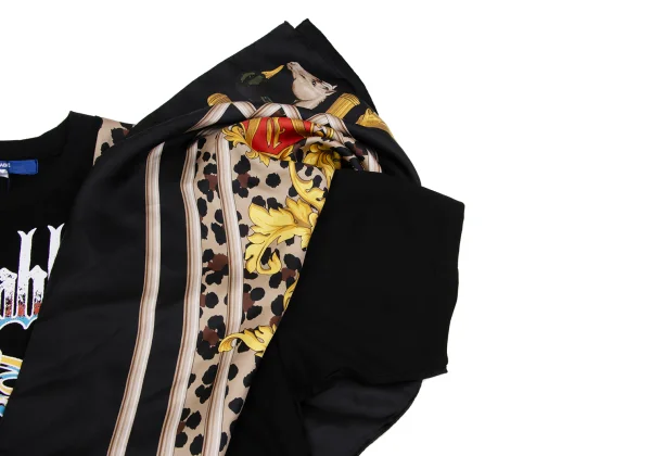 JUNYA WATANABE MAN Silk Scarf Docking Band T-shirt K-162105_007
