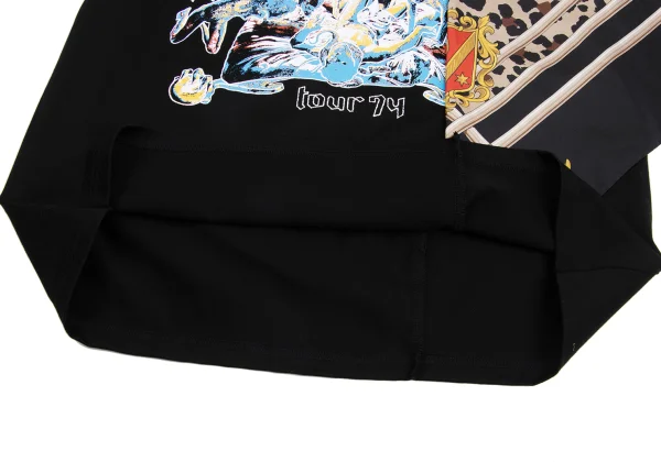 JUNYA WATANABE MAN Silk Scarf Docking Band T-shirt K-162105_011