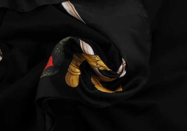 JUNYA WATANABE MAN Silk Scarf Docking Band T-shirt K-162105_015