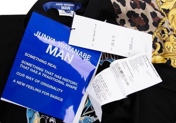 JUNYA WATANABE MAN Silk Scarf Docking Band T-shirt K-162105_016