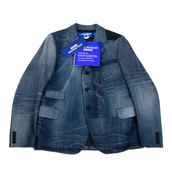 JUNYA WATANABE MAN Mesh Lining Denim Tailored Jacket  Indigo S K-162106_001