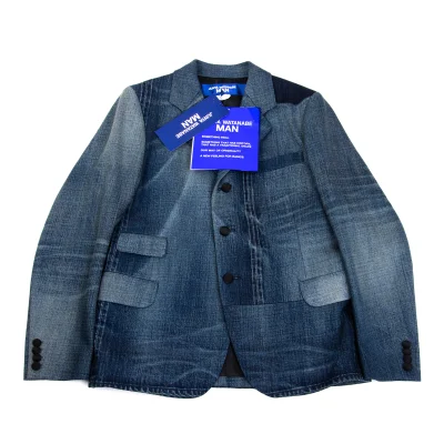 JUNYA WATANABE MAN Mesh Lining Denim Tailored Jacket