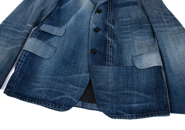 JUNYA WATANABE MAN Mesh Lining Denim Tailored Jacket K-162106_008