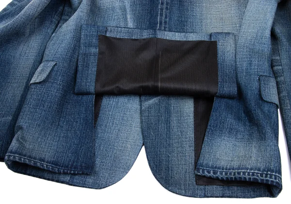 JUNYA WATANABE MAN Mesh Lining Denim Tailored Jacket K-162106_012