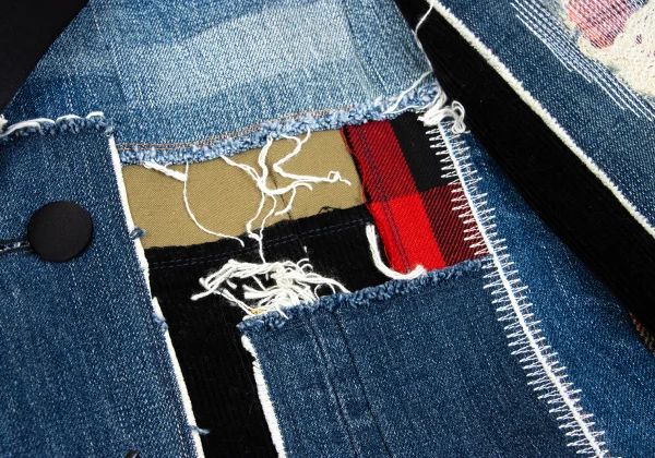 JUNYA WATANABE MAN Patchwork Denim Coat K-162107_005