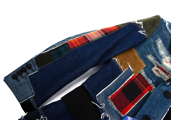 JUNYA WATANABE MAN Patchwork Denim Coat K-162107_007