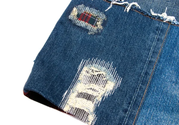 JUNYA WATANABE MAN Patchwork Denim Coat K-162107_012