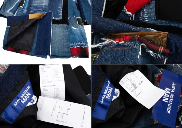 JUNYA WATANABE MAN Patchwork Denim Coat K-162107_018
