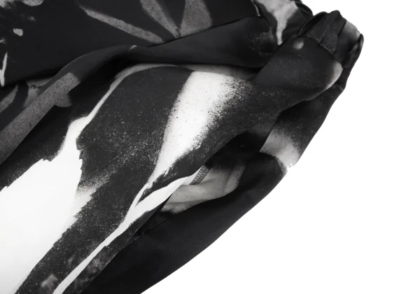 COMME des GARCONS Silk Floral Print Tulle Layered Skirt K-162113_004