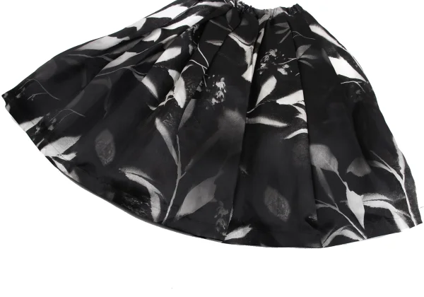 COMME des GARCONS Silk Floral Print Tulle Layered Skirt K-162113_006