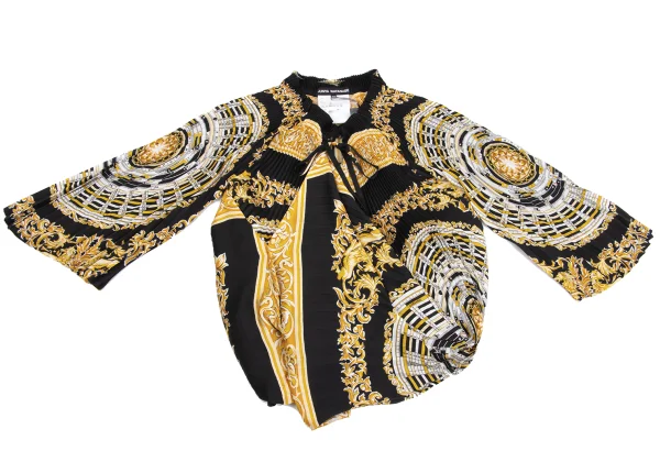 JUNYA WATANABE Scarf Print Pleated Blouse K-162115_002