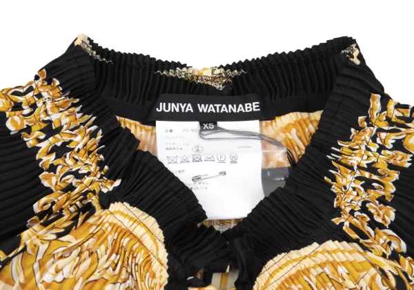 JUNYA WATANABE Scarf Print Pleated Blouse K-162115_004