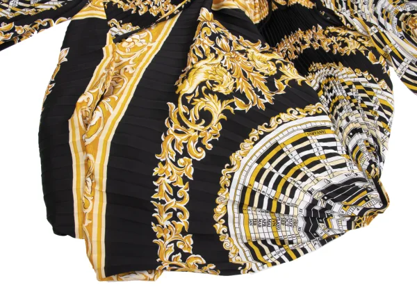 JUNYA WATANABE Scarf Print Pleated Blouse K-162115_007