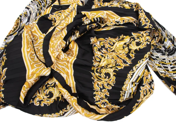JUNYA WATANABE Scarf Print Pleated Blouse K-162115_010