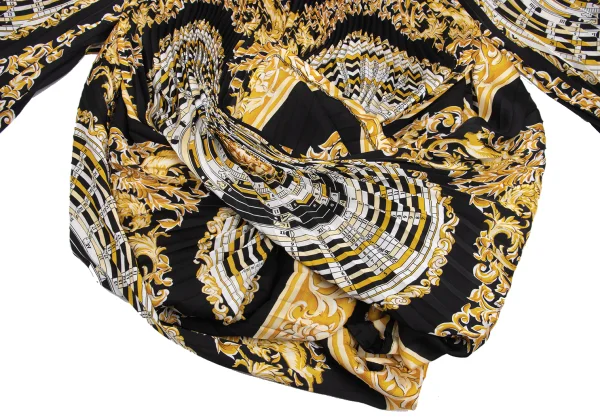JUNYA WATANABE Scarf Print Pleated Blouse K-162115_013