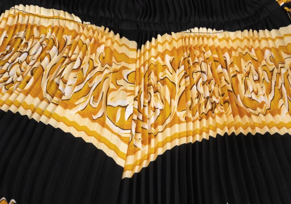 JUNYA WATANABE Scarf Print Pleated Blouse K-162115_015