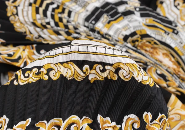 JUNYA WATANABE Scarf Print Pleated Blouse K-162115_016