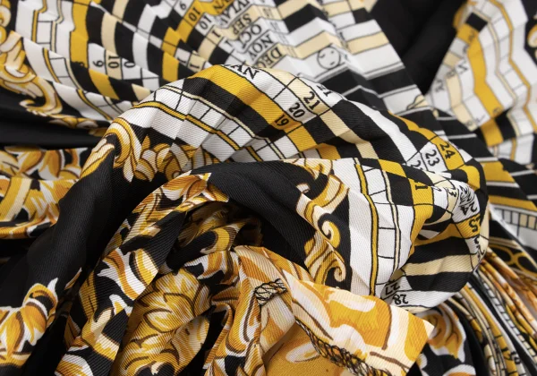 JUNYA WATANABE Scarf Print Pleated Blouse K-162115_017