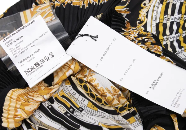 JUNYA WATANABE Scarf Print Pleated Blouse K-162115_018
