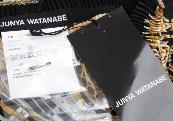 JUNYA WATANABE Scarf Print Pleated Blouse K-162115_019