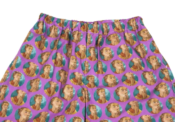 tao×Tove Jansson Dot Smoking Girl Print Wide Pants K-162117_002
