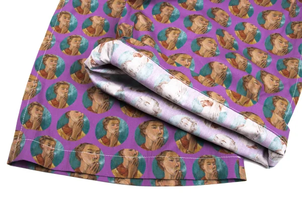 tao×Tove Jansson Dot Smoking Girl Print Wide Pants K-162117_006