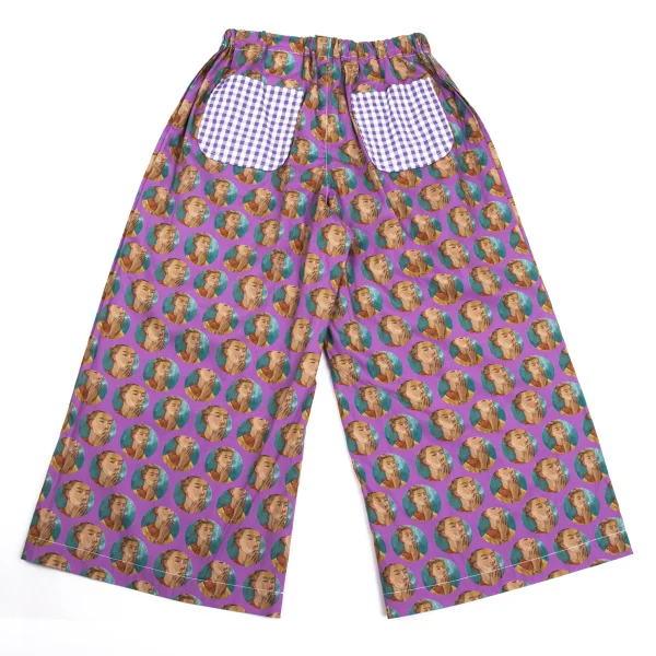 tao×Tove Jansson Dot Smoking Girl Print Wide Pants K-162117_007