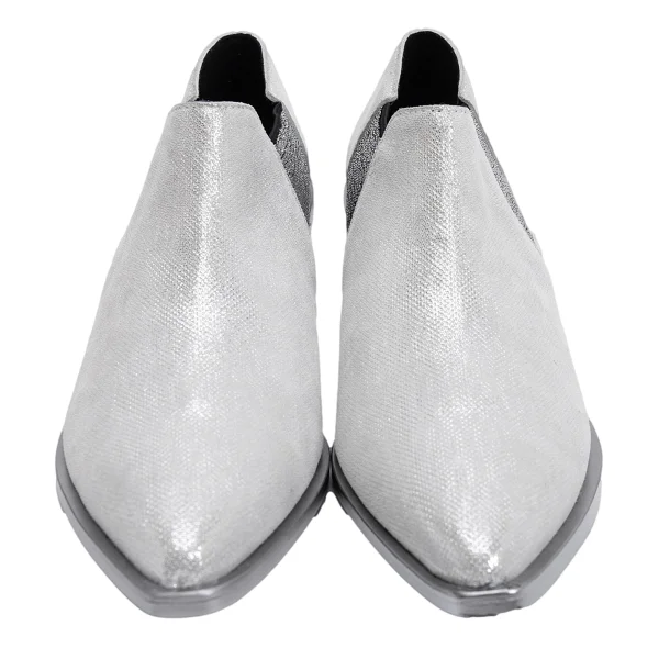 JUNYA WATANABE Glitter Leather Side Gore Heel Shoes K-162120_003
