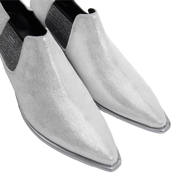 JUNYA WATANABE Glitter Leather Side Gore Heel Shoes K-162120_007
