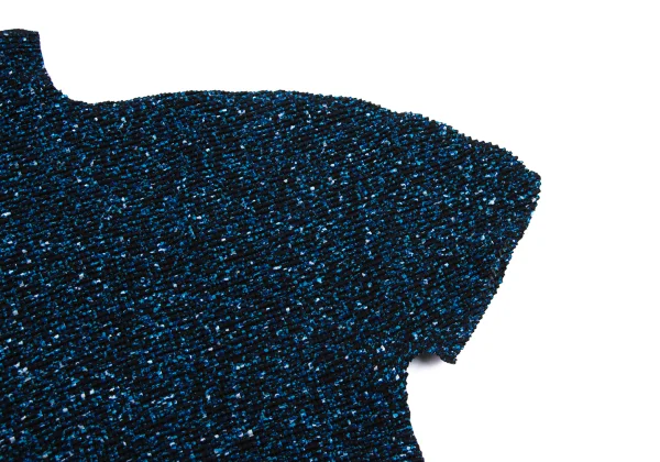 ISSEY MIYAKE me Marble Print Stretch Pleats High-neck T-shirt K-162122_004