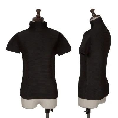 ISSEY MIYAKE me Stretch Pleated High Neck T Shirt