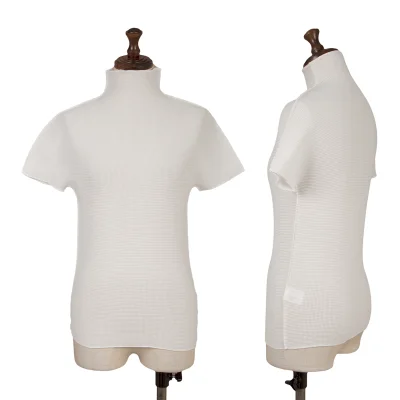 ISSEY MIYAKE me Stretch Pleated High Neck T Shirt