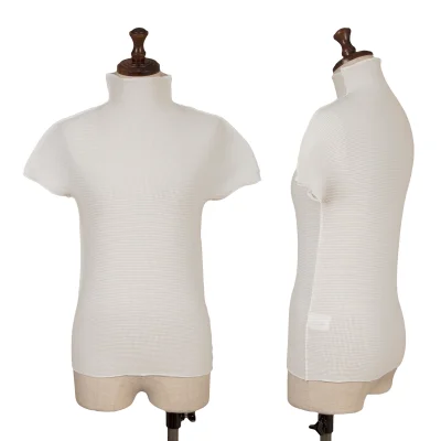 ISSEY MIYAKE me Stretch Pleats Turtle Neck T Shirt