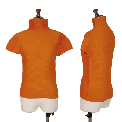 ISSEY MIYAKE me Stretch Pleated High Neck T Shirt