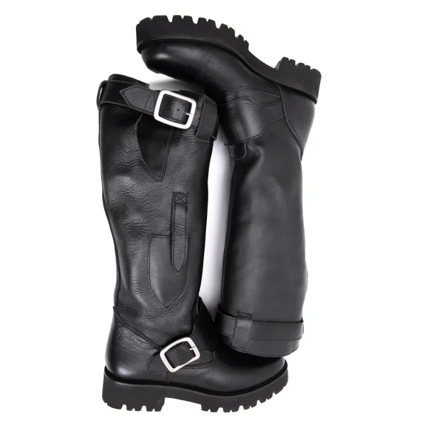 Y's Belted Leather Boots K-162138_002