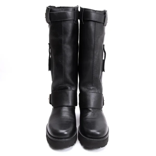 Y's Belted Leather Boots K-162138_003