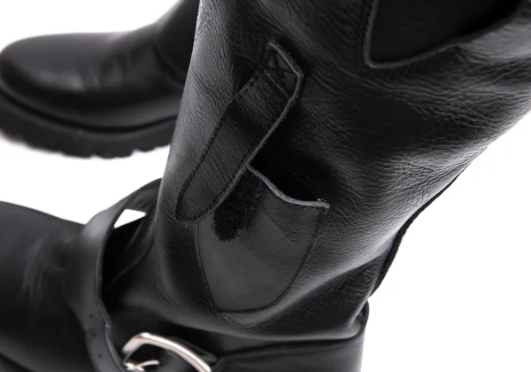 Y's Belted Leather Boots K-162138_007