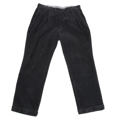 Papas Cotton Check Lining Corduroy Pants