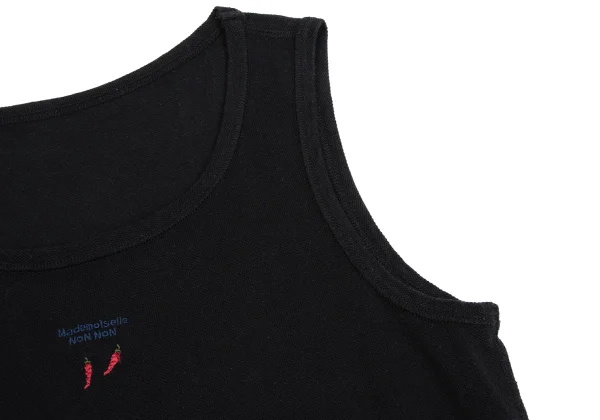 Mademoiselle NON NON Chili Pepper Embroidered Tank Top K-162141_007