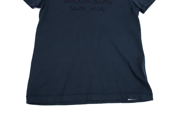Mademoiselle NON NON Logo Patch Bead Decorated T Shirt K-162142_007
