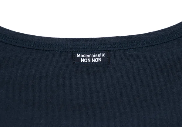 Mademoiselle NON NON Logo Patch Bead Decorated T Shirt K-162142_010