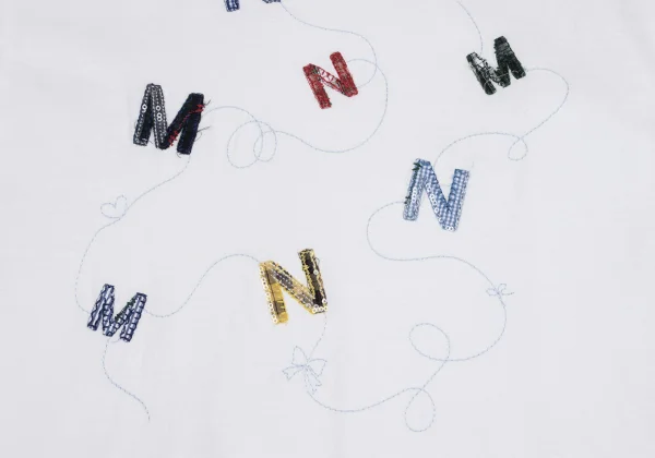 Mademoiselle NON NON MN Patch Sequin Embroidery T Shirt K-162144_005