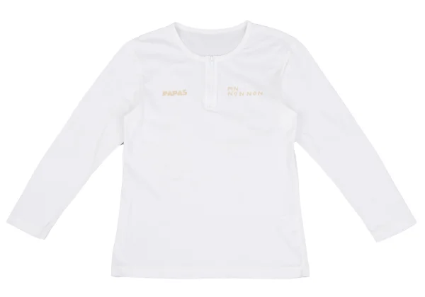 Mademoiselle NON NON Cotton Logo Embroidered Zip Neck T Shirt K-162147_002