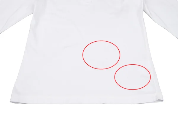 Mademoiselle NON NON Cotton Logo Embroidered Zip Neck T Shirt K-162147_012