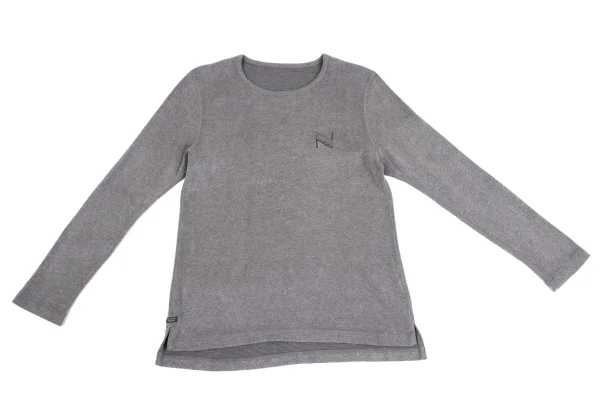 Mademoiselle NON NON Acrylic Blend Logo Embroidery Fleece Top K-162150_002