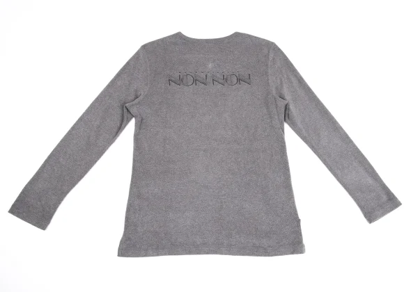 Mademoiselle NON NON Acrylic Blend Logo Embroidery Fleece Top K-162150_011