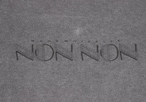Mademoiselle NON NON Acrylic Blend Logo Embroidery Fleece Top K-162150_012