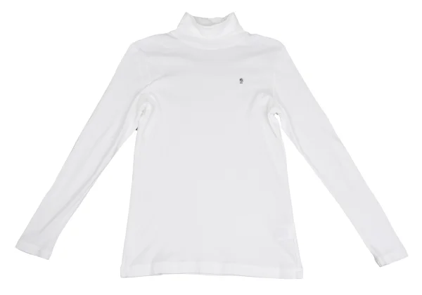 Mademoiselle NON NON Cotton Point Embroidery Turtleneck Top K-162151_002
