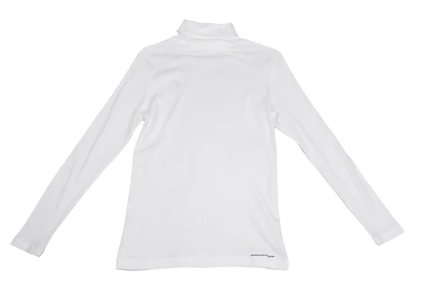 Mademoiselle NON NON Cotton Point Embroidery Turtleneck Top K-162151_011